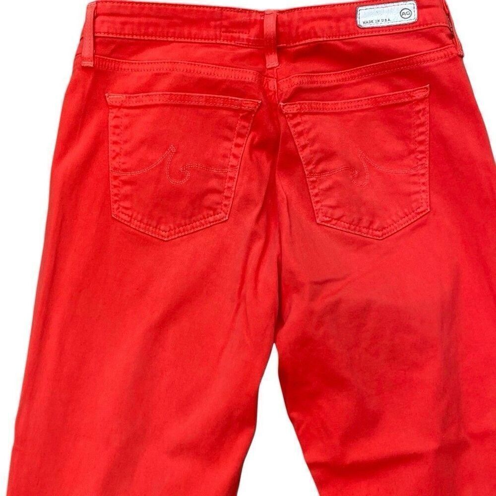 Adriano Goldschmied The Stilt Cigarette Leg Jeans Red Women Sz 29R Made In USA - Picture 5 of 6